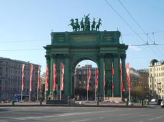 Narva Triumphal Arch during May Day celebrations