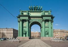 Narva Triumphal Gate in Saint Petersburg