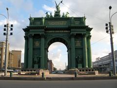 Narva Triumphal Gate in Saint Petersburg, Russia