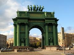 Narva Triumphal Gate in Saint Petersburg, Russia