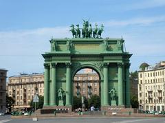 Narva Triumphal Arch in St. Petersburg, Russia