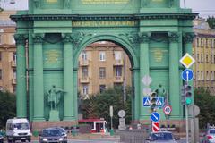 Narva Triumphal Arch in Saint Petersburg