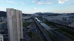 Anyangcheon river in Seoul, South Korea