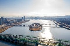 Nodeul Island, Hangang Bridge, Hangang Railroad Bridge