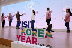 Opening Ceremony for Korea Grand Sale 2024 with a crowd in Jung-gu, Seoul