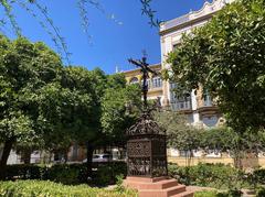 Plaza of Santa Cruz and the Cross of the Locksmithing, Seville, Spain