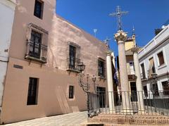 Plaza of the Three Crosses on Cruces Street, Seville, Spain