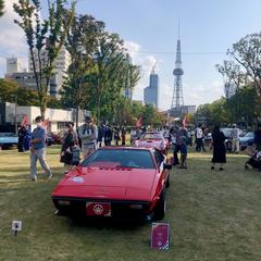 Classic cars in Hisaya-odori Park