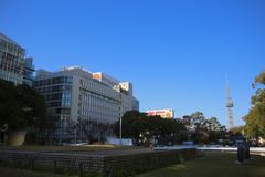 View of Ai-no-Hiroba park in Naka-ku, Nagoya