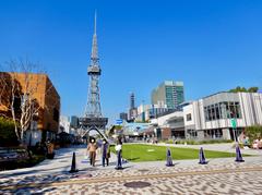 Media Plaza of Hisaya-odori Park and Nagoya TV Tower