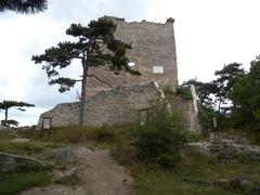 Ruins of Burgruine Mödling with scenic landscape