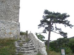 Burgruine Mödling medieval castle ruins on a sunny day