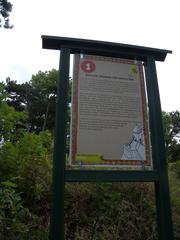 Burgruine Mödling information board