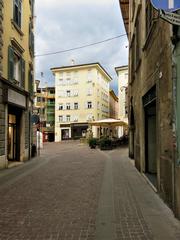 Piazza Battisti Rovereto viewed from via Rialto