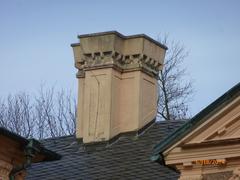 Decorative chimney on Schloss Favorite in Rastatt, Germany