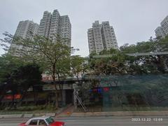 Aerial view of Kwai Tsing District and Tsuen Wan in Hong Kong, December 2023