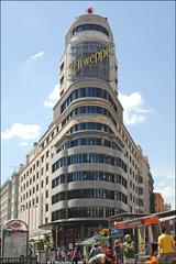 Capitol building in Madrid with art deco design