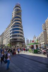 City of Madrid skyline with prominent landmarks