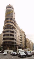 Edificio Carrión, also known as Capitol Building, on Gran Vía in Madrid, Spain