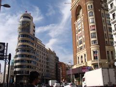 Gran Vía street in Madrid, Spain