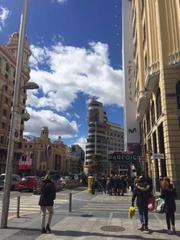 Gran Via street in Madrid