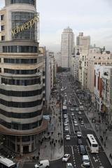 Inauguration of the new Gran Vía in Madrid with Christmas lights