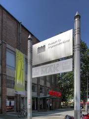 Entrance sign of Museum für Angewandte Kunst in Cologne