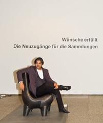 Indian designer Satyendra Pakhale at press conference in Cologne