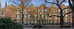 Museum of Applied Arts building in Cologne west side view