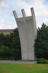 Airlift Memorial in a park near Tempelhof, Berlin, 1974