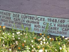 Berlin Tempelhof Airport memorial inscription