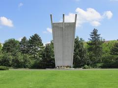 Memorial to the Berlin Airlift at Platz der Luftbrücke in Berlin-Tempelhof