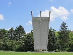 Memorial to the Berlin Airlift at Platz der Luftbrücke in Berlin-Tempelhof