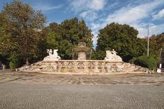 Wittelsbacher Fountain at Maximiliansplatz in Munich