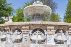 Wittelsbacher Fountain at Lenbachplatz in Munich, Germany