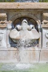 Wittelsbacher Fountain at Lenbachplatz in Munich, Germany