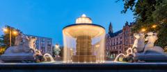 Wittelsbacher fountain in Munich, Germany