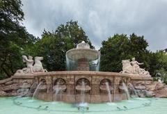 Wittelsbacher Fountain in Lenbach Square, Munich, Germany