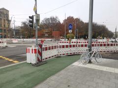 Ghost bicycle memorial at Lenbachplatz in Munich