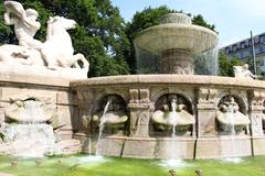 Wittelsbach Fountain at Lenbachplatz in Munich