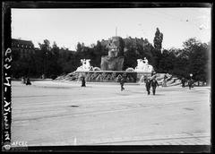 Monumental fountain in Munich