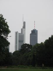 Frankfurt skyscrapers seen from Grüneburgpark