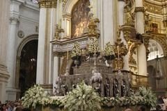 Procesión del Santísimo Sacramento el jueves de Corpus Christi en Granada