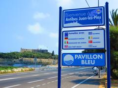 Entrance sign of Antibes