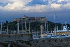 Antibes Rampe des Saleurs view North on Fort Carré