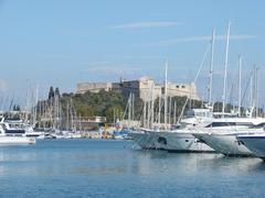 Panoramic view of Antibes coastline