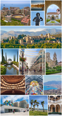 Collage of the city of Málaga, Spain