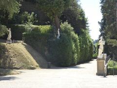 Giardino di Boboli landscape with sculptures and manicured gardens