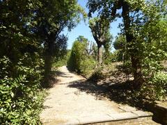 Boboli Gardens panorama with scenic view and historical architecture