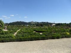 Giardino di Boboli with a fountain and manicured gardens